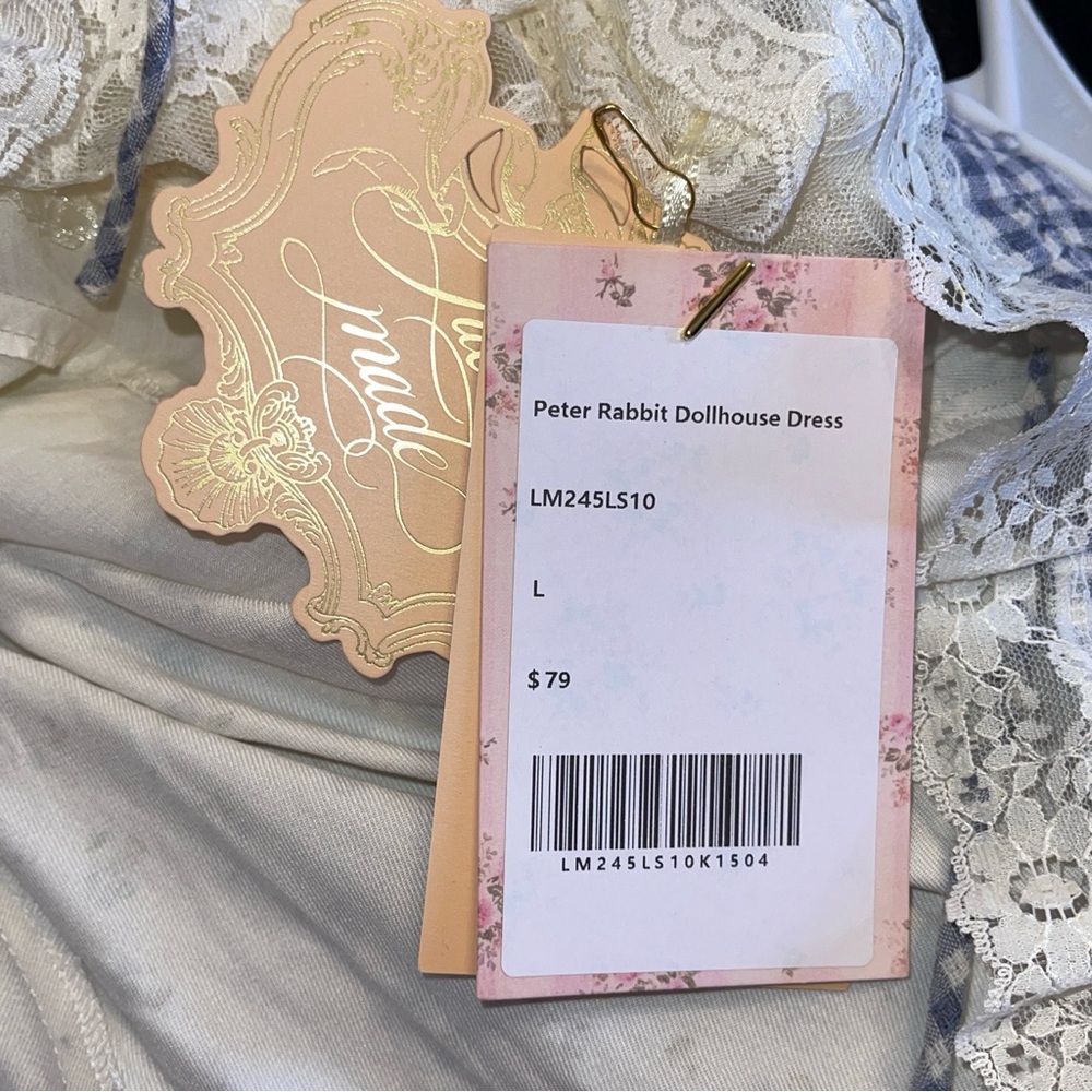 Lacemade babydoll dress fairycore cottage kawaii fairy floral Lolita - Picture 8 of 9
